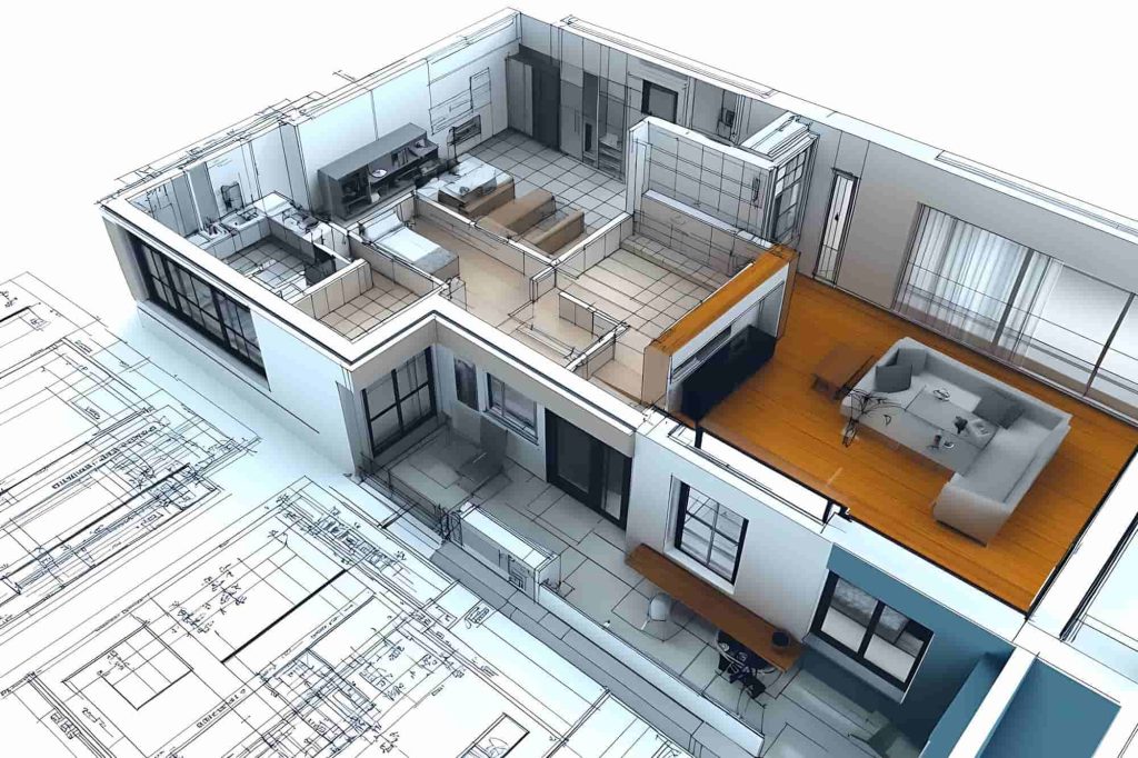 Exemple de fichier BIM et CAO 3D généré à partir d’un relevé numérique Matterport pour l’architecture et le BTP en Provence-Alpes-Côte d’Azur.
