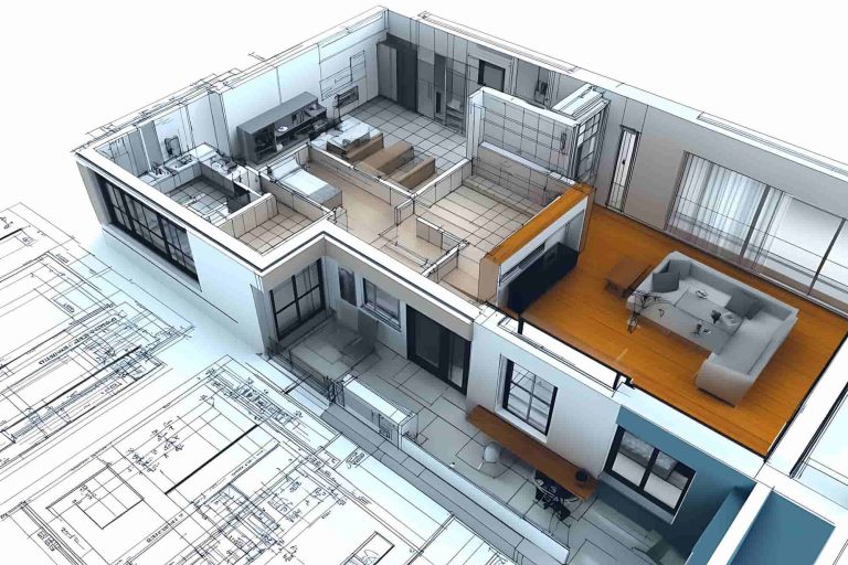 Exemple de fichier BIM et CAO 3D généré à partir d’un relevé numérique Matterport pour l’architecture et le BTP en Provence-Alpes-Côte d’Azur.