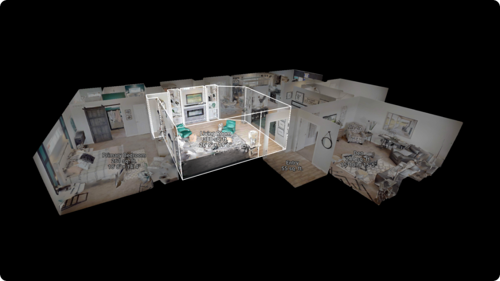 captation 3D vue dolhouse