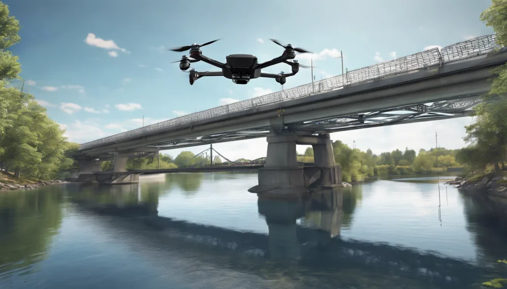 inspection de pont par drone en Provence-Alpes-Côte d’Azur – surveillance d’infrastructures et relevé 3D