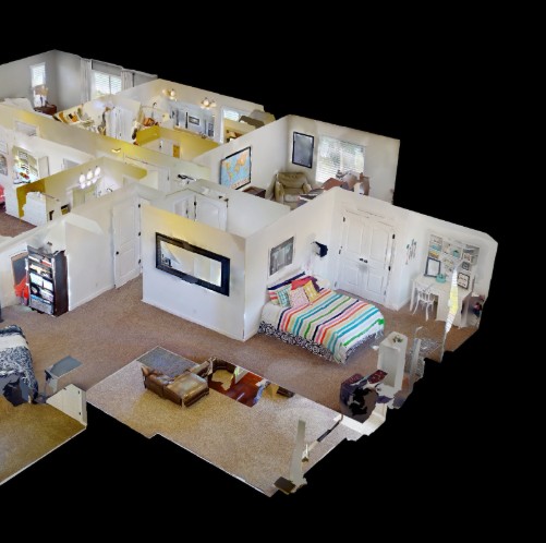vue en 3d style maison de poupée pour intégration a projet de visualisation 3D immersif en paca par provence scan spécialiste de la 3D 